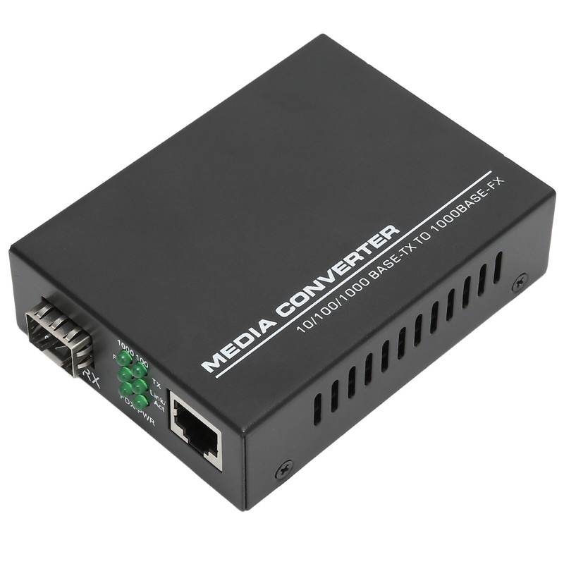 Media Converter Gigabit SFP to RJ45 10 100 1000Base TX