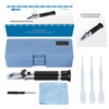AUTOUTLET Salinity Refractometer,Automatic Temperature Compensation Salt Water Tester Hydrometer 0-100ppt