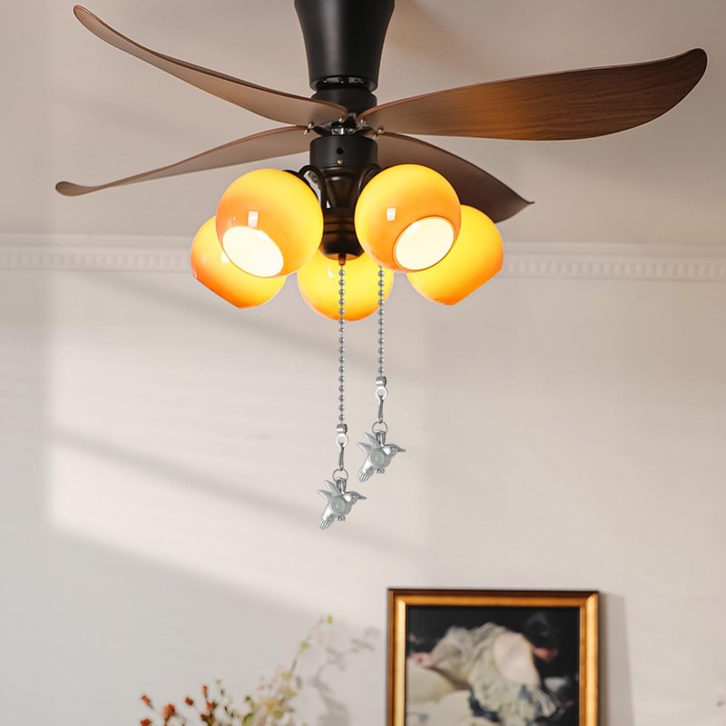 Dotlite 2Pack Hummingbird Ceiling Fan Pull Chain Glow in The