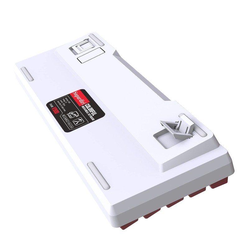 Snpurdiri Wired 60% Mechanical Gaming Keyboard, White LED Backlit Ultra-Compact