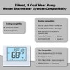 Super Programmable Thermostat for Home，2 Heat/1 Cool Heat Pump Or