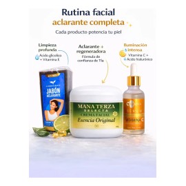 Kit Facial Aclarante Antimanchas Vitamina C Mana Terza