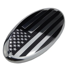 for Ford Embossed 3D American Flag Emblem Oval Decal USA US Badge for Ford Pickup Front Hood Grille 04-14 F150 11-14 Edge 11-16 Explorer 06-11 Ranger 07-14 Expedition