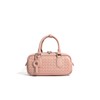 ArtsEye Genuine Leather Women's Bag, Cowhide Braided Design Handbag, 9713-pink