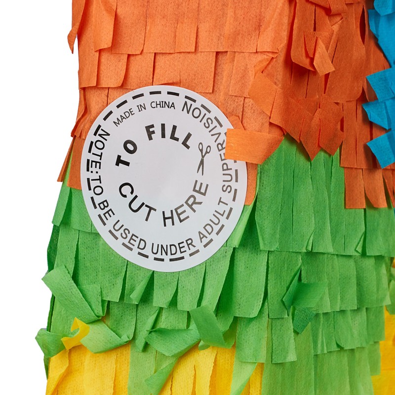 Relaxdays Pinata Number 9, Fillable Mini Pinata, Birthday, Party Pinata,