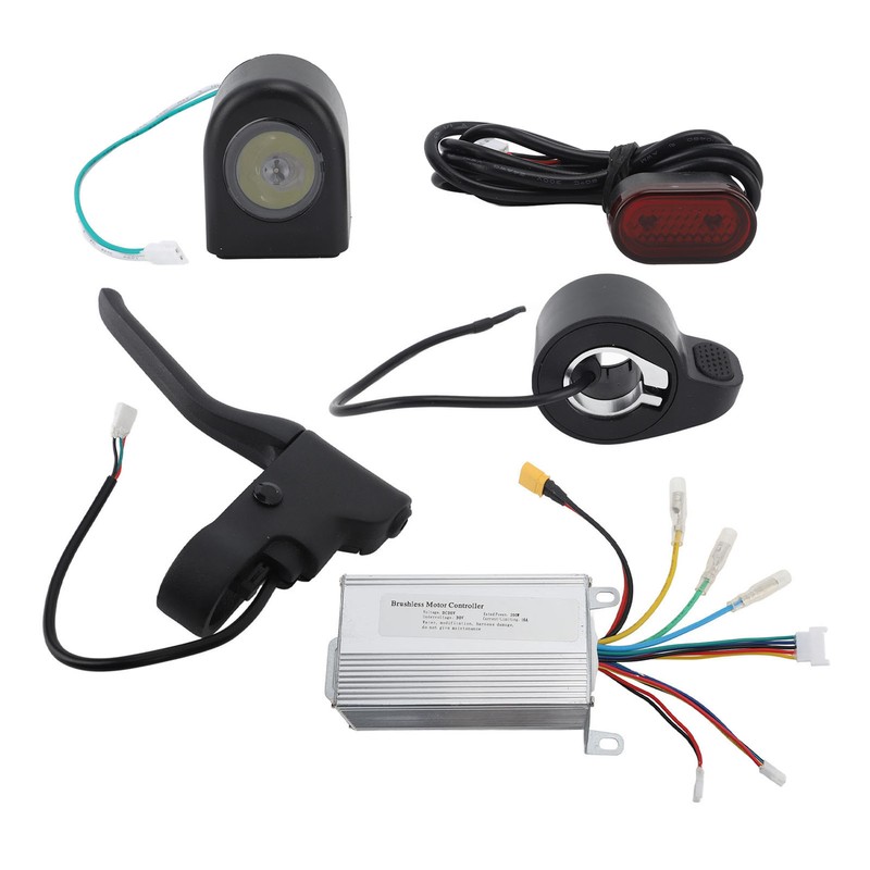 36V 350W Electric Scooter Controller Dashboard Display Thumb Throttle Brake