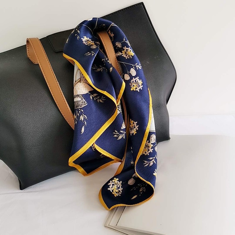 FONYVE 100% Mulberry Silk Scarfs for Women - Lightweight Square