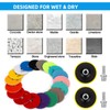 18 Pack 4 inch Diamond Polishing Pads Set Wet/Dry Polishing