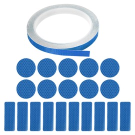 PATIKIL Reflective Tape, 1 Set Night High Visibility Waterproof Warning Reflective Tape Outdoor Reflectors for Cars Bikes Motorcycles Trucks Trailers, Blue