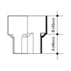 Wavin OSMA 4T836 WHITE Drain Adaptor Square to Round for