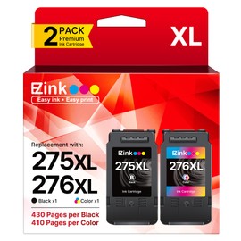 275XL 276XL Replacement for Canon 275 and 276 Ink Cartridges Combo Pack, 275XL Ink Cartridges for Canon Printers Inkjet PIXMA TR4720 TS3522 TS3722 TS3520 TS3720 TR4722 (2 Pack)