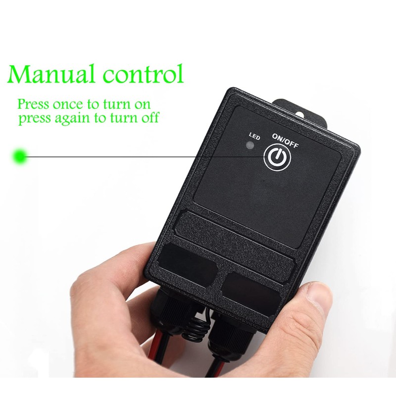 WOODGUILIN Wireless Relay Switch 12V Remote Control Switch DC12V/24V/48V/72V 30A