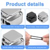 Gosknor 12pcs Heavy Duty Cord Locks, Double Hole Metal Press