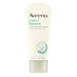 Aveeno Calm + Restore Bálsamo de Terapia para la Piel, Protector de Piel Suavizante e Hidratante para Piel Sensible, Avena Coloidal y Ceramida para Ay