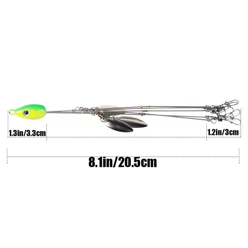 4Pack Premium18g 5 Arm Alabama Rig Head Umbrella Fishing Group