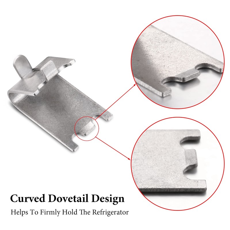 Hotop 920158 Refrigerator Shelf Clips Freezer Shelf Clip Cooler Shelf