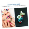 Housoutil 3sets Shiny Nail Art Rhinestones Kit of Flatback Glass