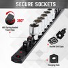 ALOANES 3-Piece Magnetic Socket Organizer, Heavy Duty Aluminum Socket Rails