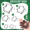 6 Pieces St. Patrick's Day Shamrock Cookie Cutter Stainless Steel