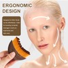 Lymphatic Contour Face Brush,Ergonomic Facial Massager for Jawline Sculpting,Puffiness Reduction,Lymphatic