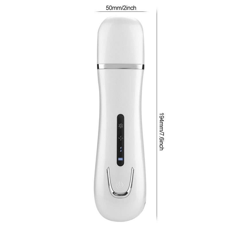 Ultrasonic Face Skin Scrubber Blackhead Removal Ion Cleaner Facial Cleanser