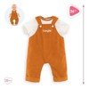 Corolle - Velvet and T-Shirt Overalls with Loire Edges, Clothes