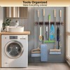 FunCee Mop and Broom Holder Wall Mount With 5 Slots