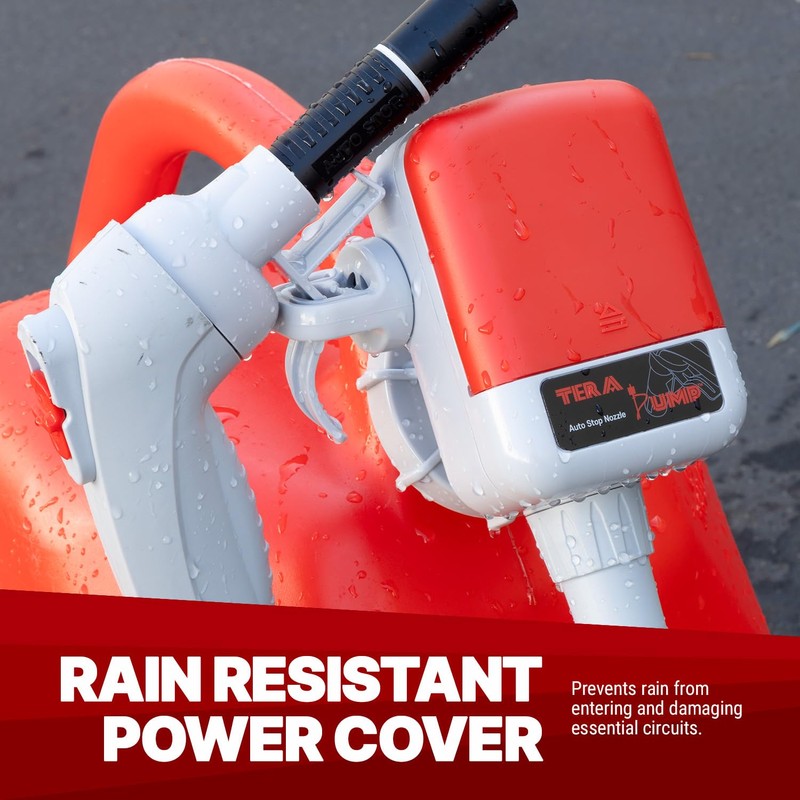 TERA PUMP Battery Powered Fuel Transfer Pump with On/Off Power