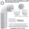 95"Sliding Door AC Vent Kit with Φ 5.1"Extendable Hose Screen