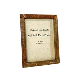 H ph2l N Old Wood Photo Frame, Natural 2L Edition, Frame, Wooden Picture Frame, Picture Frame, Wall Hanging, Tabletop, Menu Board, Antique, 0.6 gal (2 L)