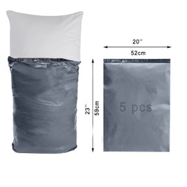 5 x (20" x 23") Self Seal Large Postage Bag, (52cm x 59cm x 5cm) Extra Strong Grey Mailing Envelopes, Heavy Duty Mailing Bag Strong Shipping and Packaging Bags