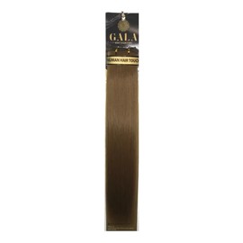 GALA BY IBEAUTY Silky Extension Cabello Lacia 100% Fibra Natural 22 Pulgadas (#6 CASTAÑO CLARO), 1.0 unidad