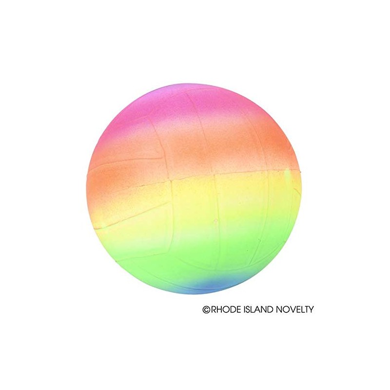 Rhode Island Novelty 6 Inch Rainbow Sports Vinyl Balls Set