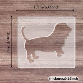 Betagt Dog Router Templates, Acrylic Templates for Woodworking, 5mm Thick Router Inlay Template, Router Jig Woodworking Craft Tracing Guide Tool