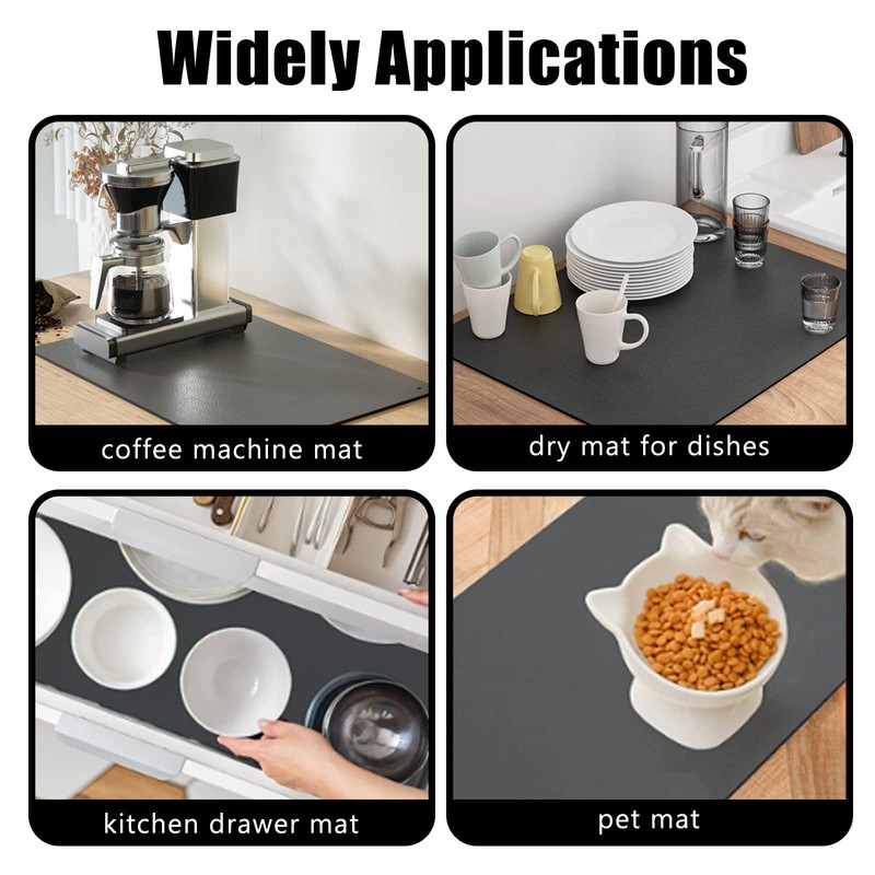 Drying Mat, 11.8"*15.7" Draining Board Mats Quick Dry Dish Draining