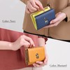 Naru Animal Embroidery Clasp Purse Trifold Wallet Mini Wallet Ladies