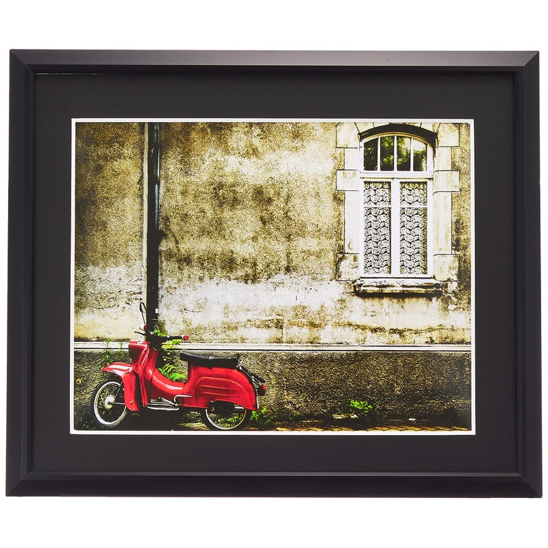 Kenko AAT-6-BK Picture Frame, 6 Pieces, Black/Black, Acrylic Type, Aluminum