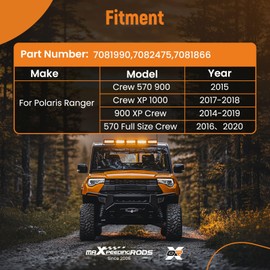 maXpeedingrods Gear Shift Cable 7081990 for Polaris Ranger Crew 570 900 Crew XP 1000 570 Full Size Crew 7082475 7081866