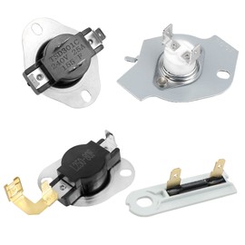 UPGRADE 3387134 CyclingThermostat 3392519 Dryer Thermal Fuse 3977393 Cut-Off Switch 3977767 High-Limit Thermostat Compatible Whirl-pool Ken-more May-tag Dryer Replaces Parts#PS345113 AP6008325 3399693