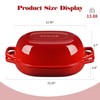EDGING CASTING Enameled Cast Iron Dutch Oven Pot with Lid,