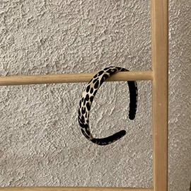 KDDOM Leopard Print Headband for Women Girls Leopard Print Headband Cheetah Hairband Hair Accessories Head Band Wrap