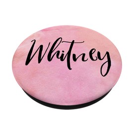 Whitney name Black on Pink - Whitney