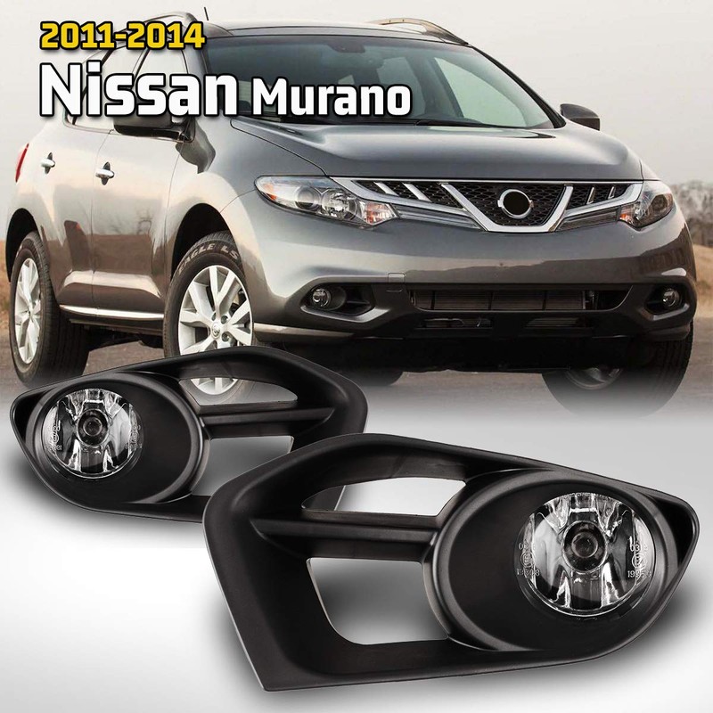 AUTOWIKI Fog Light Assembly for 2011-2014 Nissan Murano With Clear