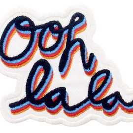 Ooh La La Funny Patch Embroidered Biker Applique Iron On Sew On Emblem