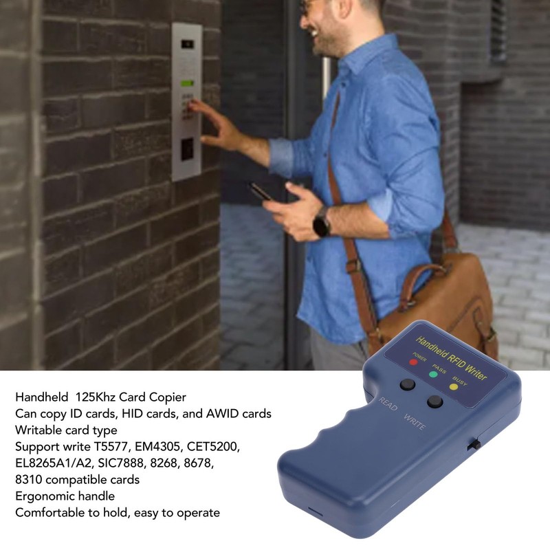 125KHz Card Reader Writer, Proximity ID Duplicator Handheld ID Copier