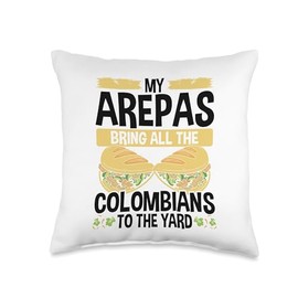 Venezuelan Snacks Arepa Making Arepa Flour Arepas Grill Throw Pillow