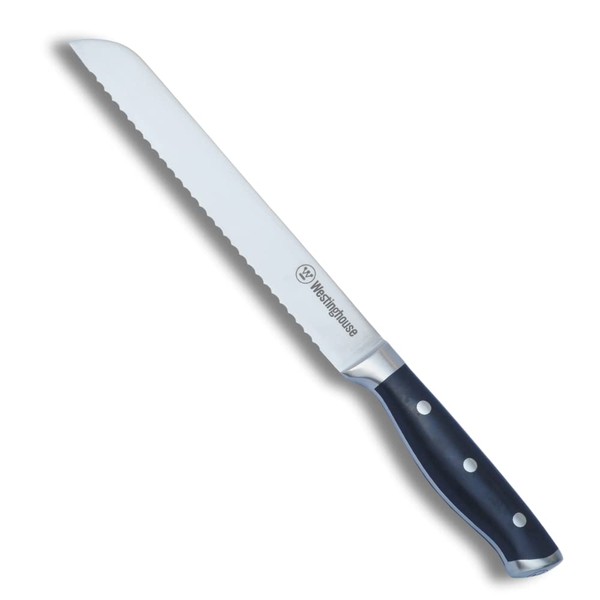 Westinghouse Bread Knife 20 cm, Sharp and Durable for Effortless Slicing, Perfect for Homemade Loaves, Black