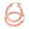 Citerna Women's 9ct Rose Gold Classic Hoop Earrings