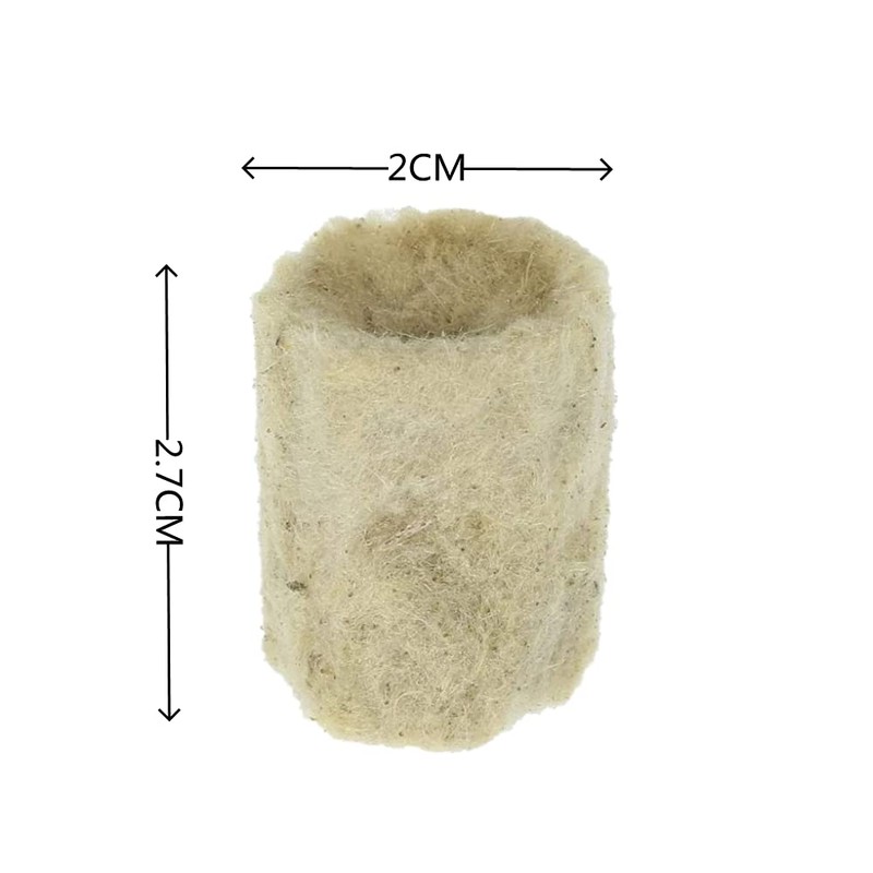20 Pcs Rockwool Starter Plugs Hydroponic Seedling Blocks Soilless Cultivation