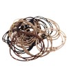 iijo Hair Rubber Tsumi 15 Piece Set, Stylish, Simple, Black,
